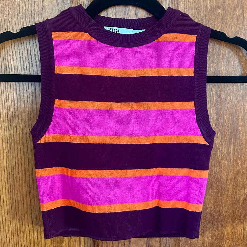 Zara knit top 🧡
